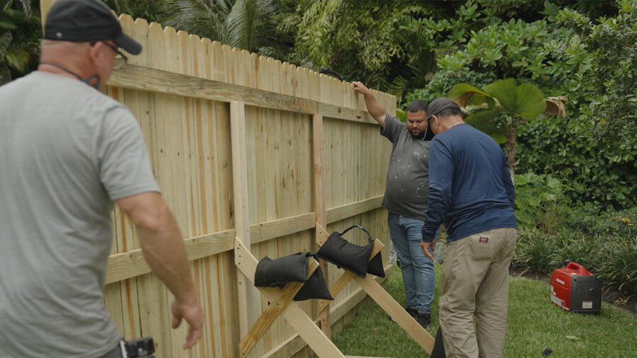 Fence backyard