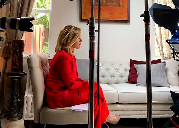 Olivia interview lights o 30-Minute Broadcast Special Case Study